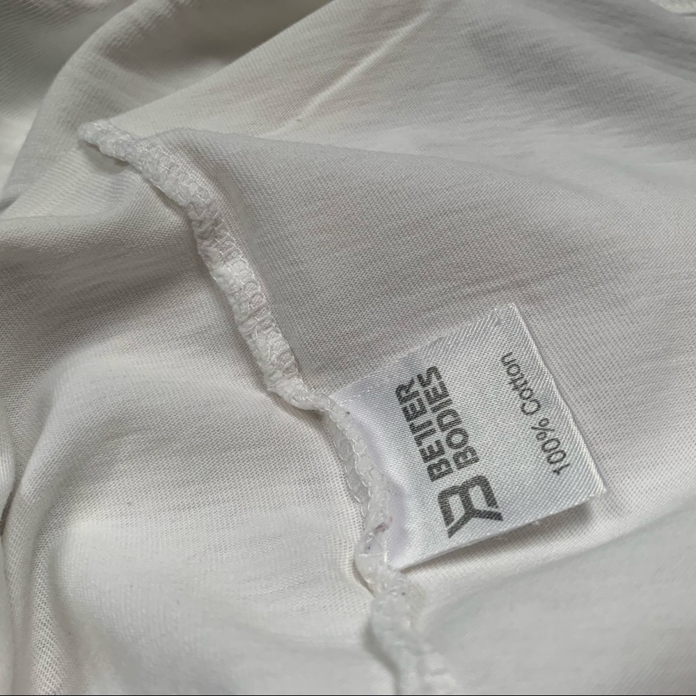 Better Bodies Basic Logo Tee, White - image 6